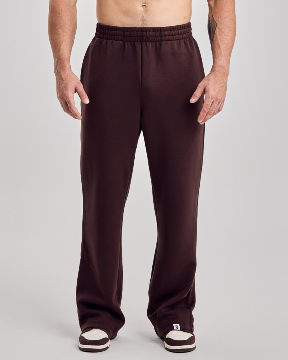 Comfort Oversized Jogger Pants — Warm Brown