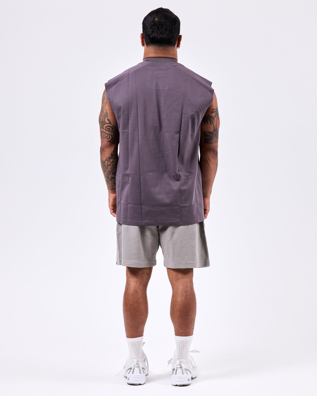 Oversized Alpha Tank Top — Faded Purple