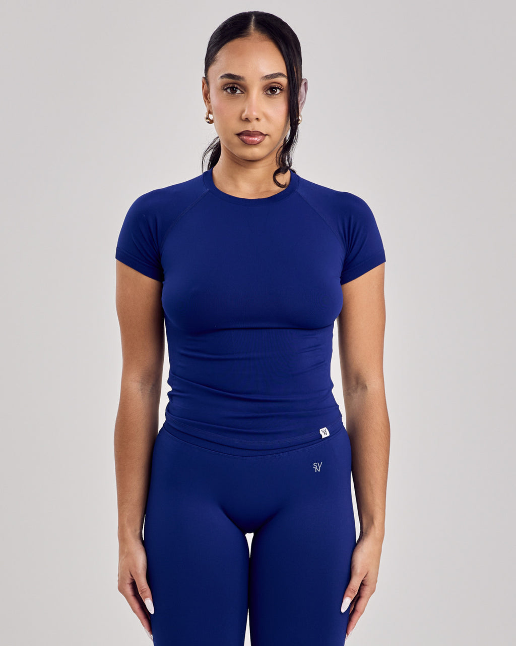 Fitted Seamless T-Shirt — Galaxy Blue