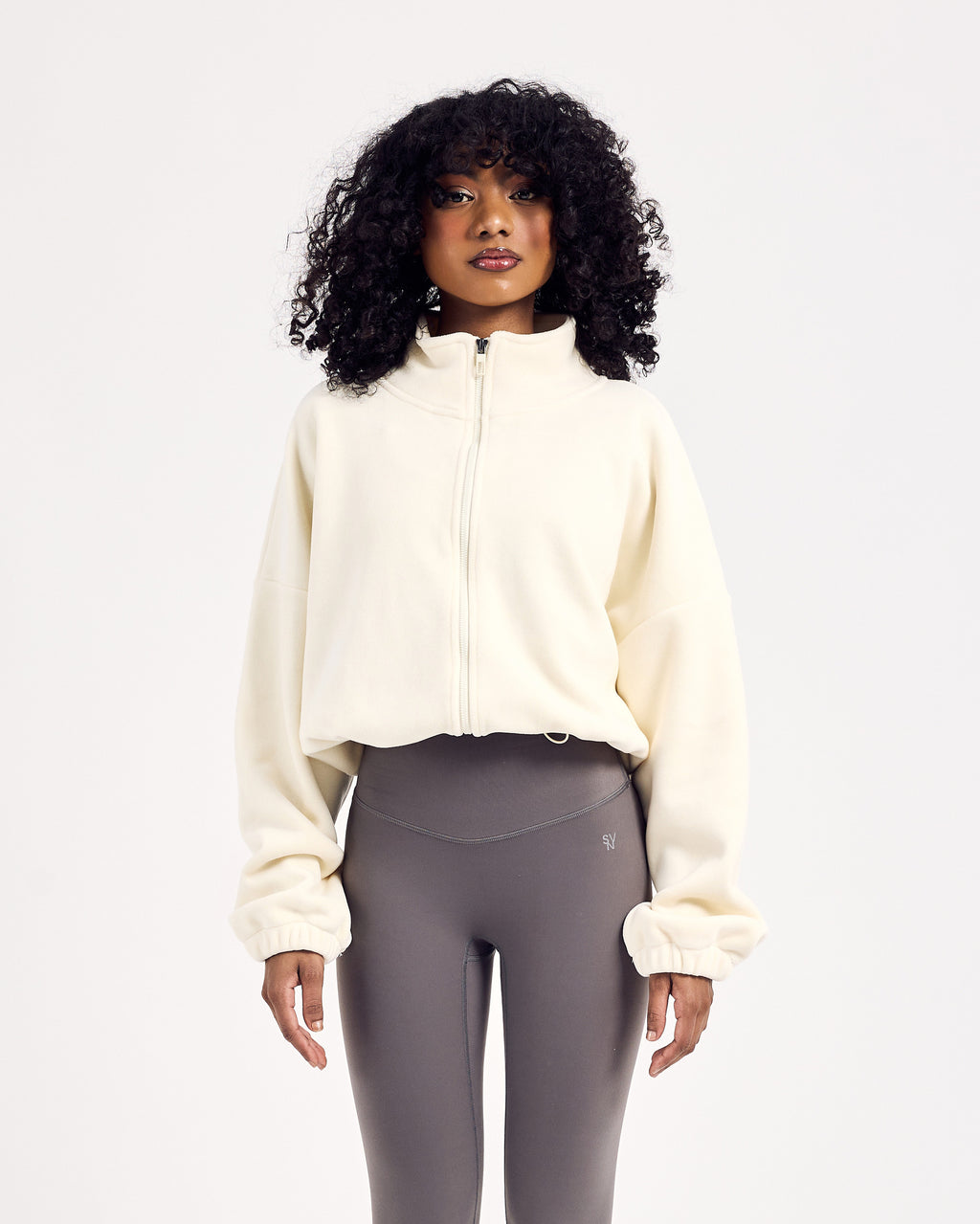Adjustable Winter Sweater — Milky White