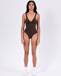 Hourglass Zip Bodyshaper — Nude Brown