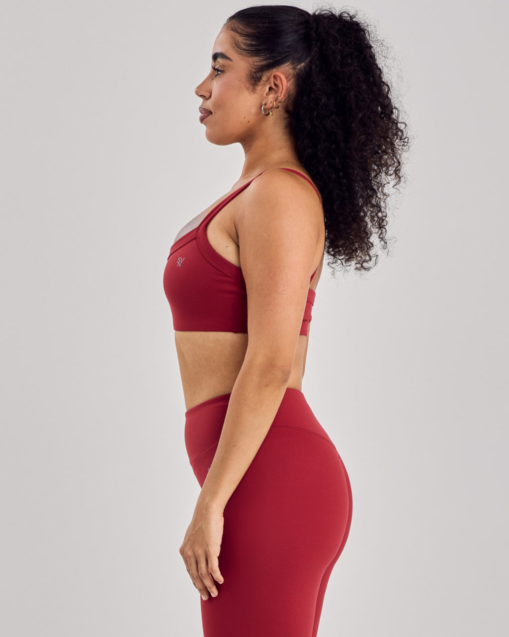 Varsity Classic Bra — Cherry Red