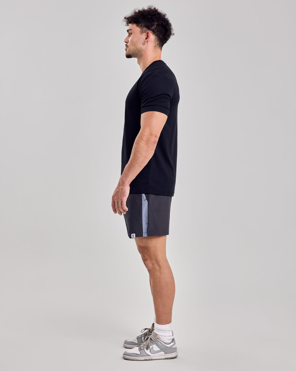 Premium Mesh T-Shirt — Jet Black