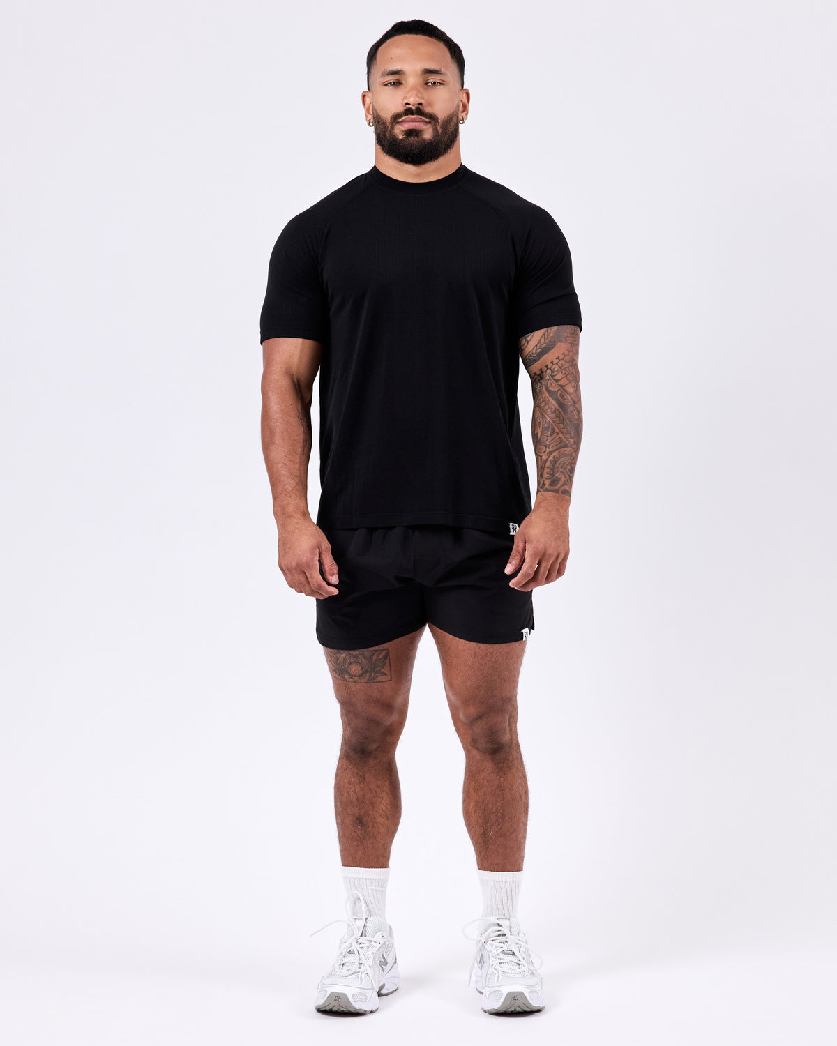 Short Sleeve Fitted Jersey — Jet Black