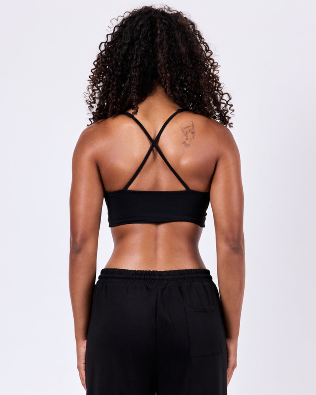 Varsity Plus Bra — Jet Black