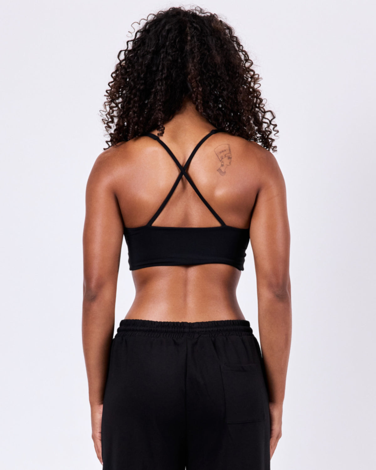 Varsity Plus Bra — Jet Black