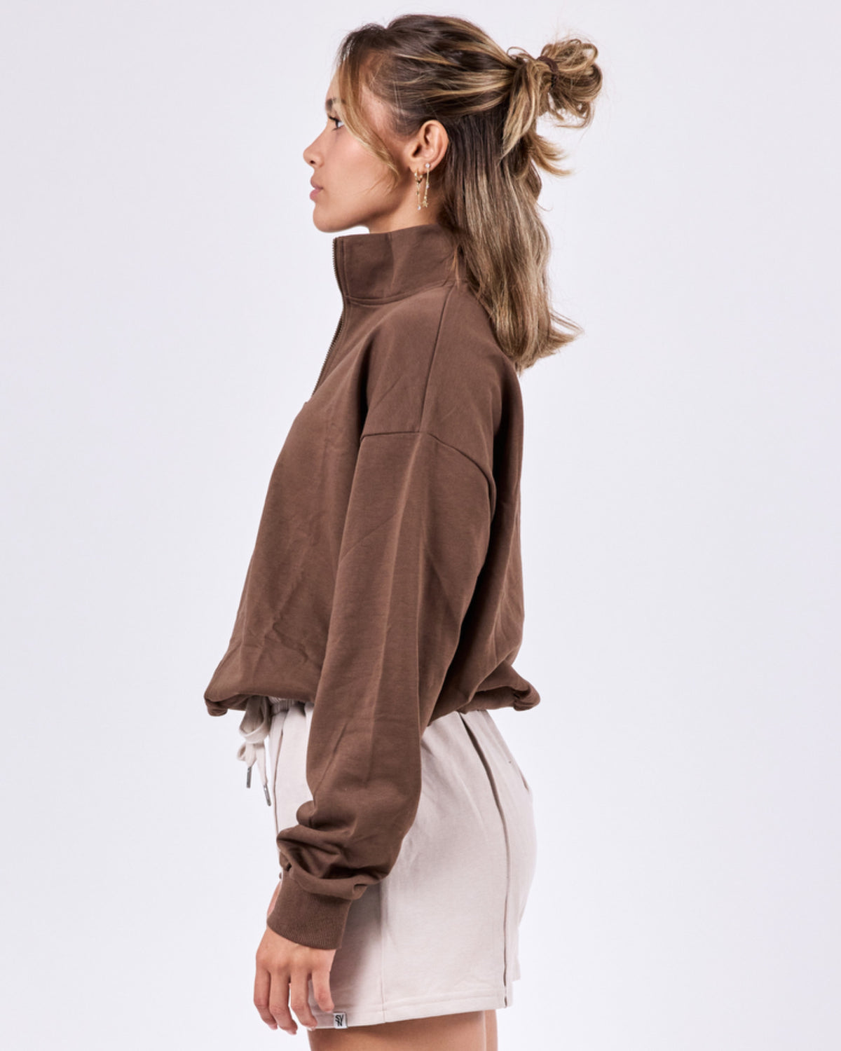 Retro Zip Sweater — Hot Chocolate