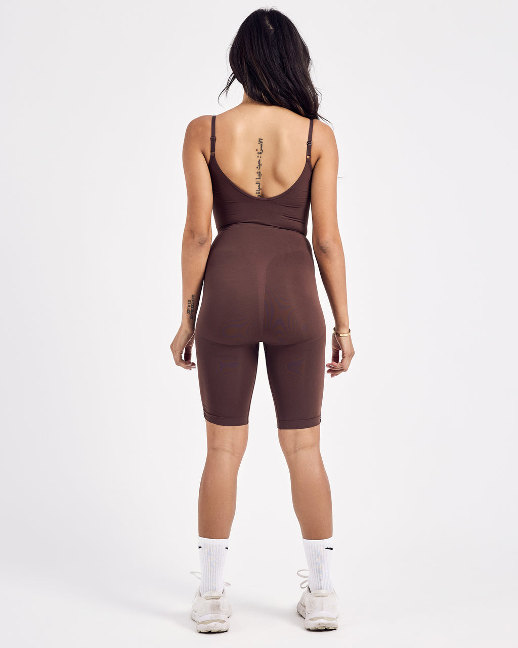 Mid-thigh Body Shaper — Nude Brown