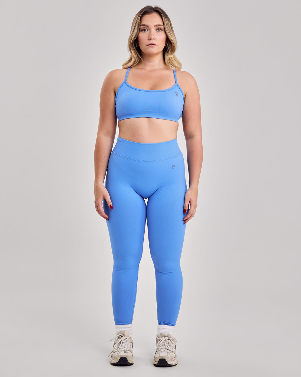 Enhance Seamless V Back Leggings — Azur Blue