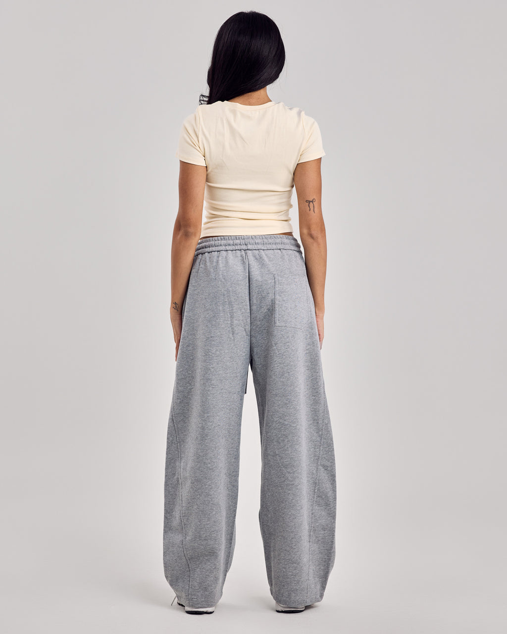Barrel Jogger Pants — Mid Gray