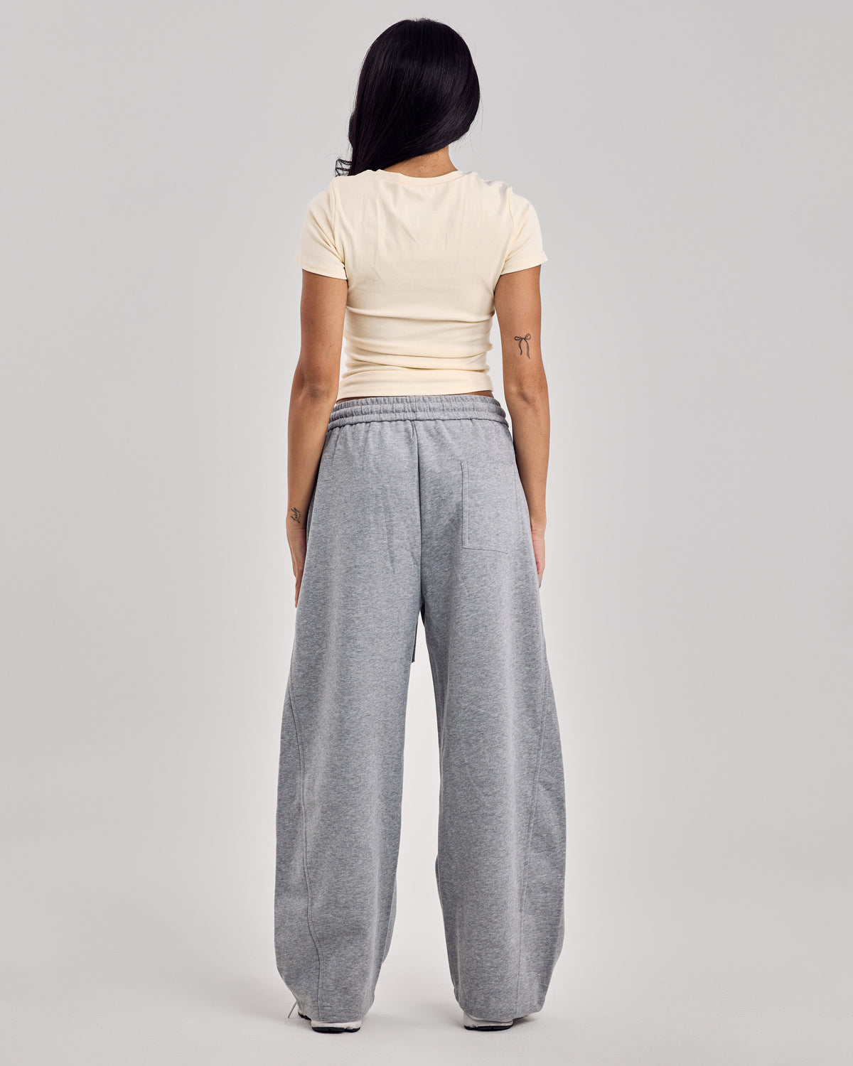 Barrel Jogger Pants — Mid Gray