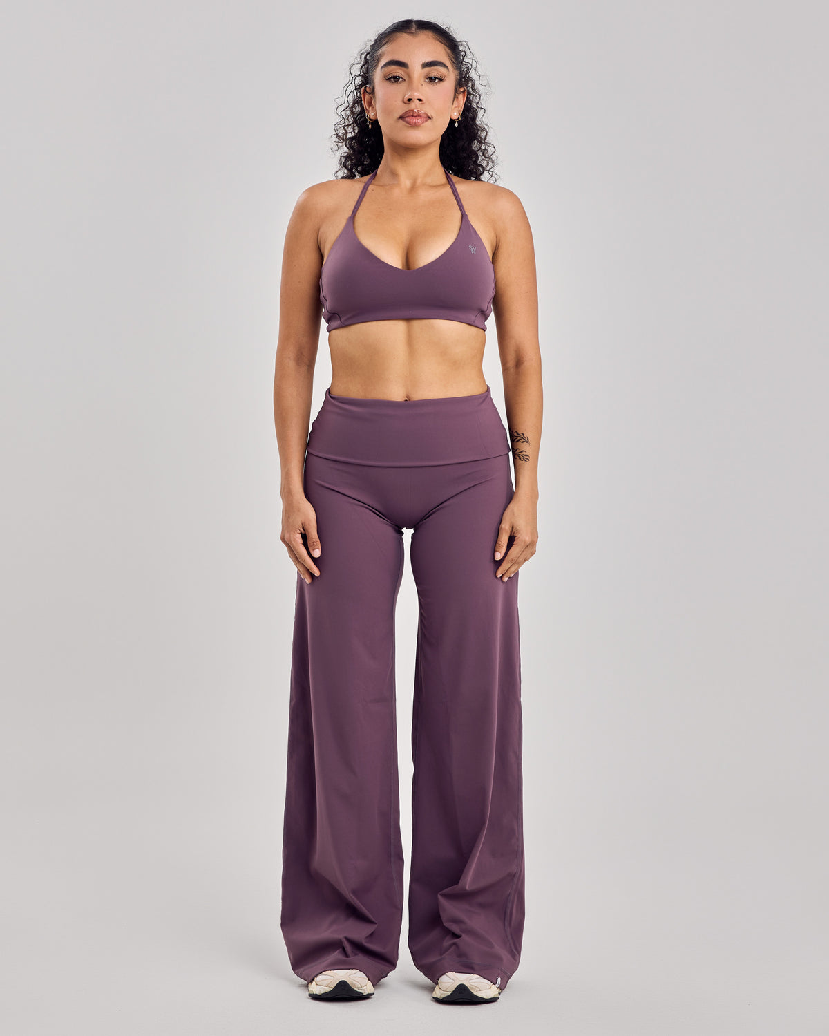 Nova Folded Pants — Violet Latte