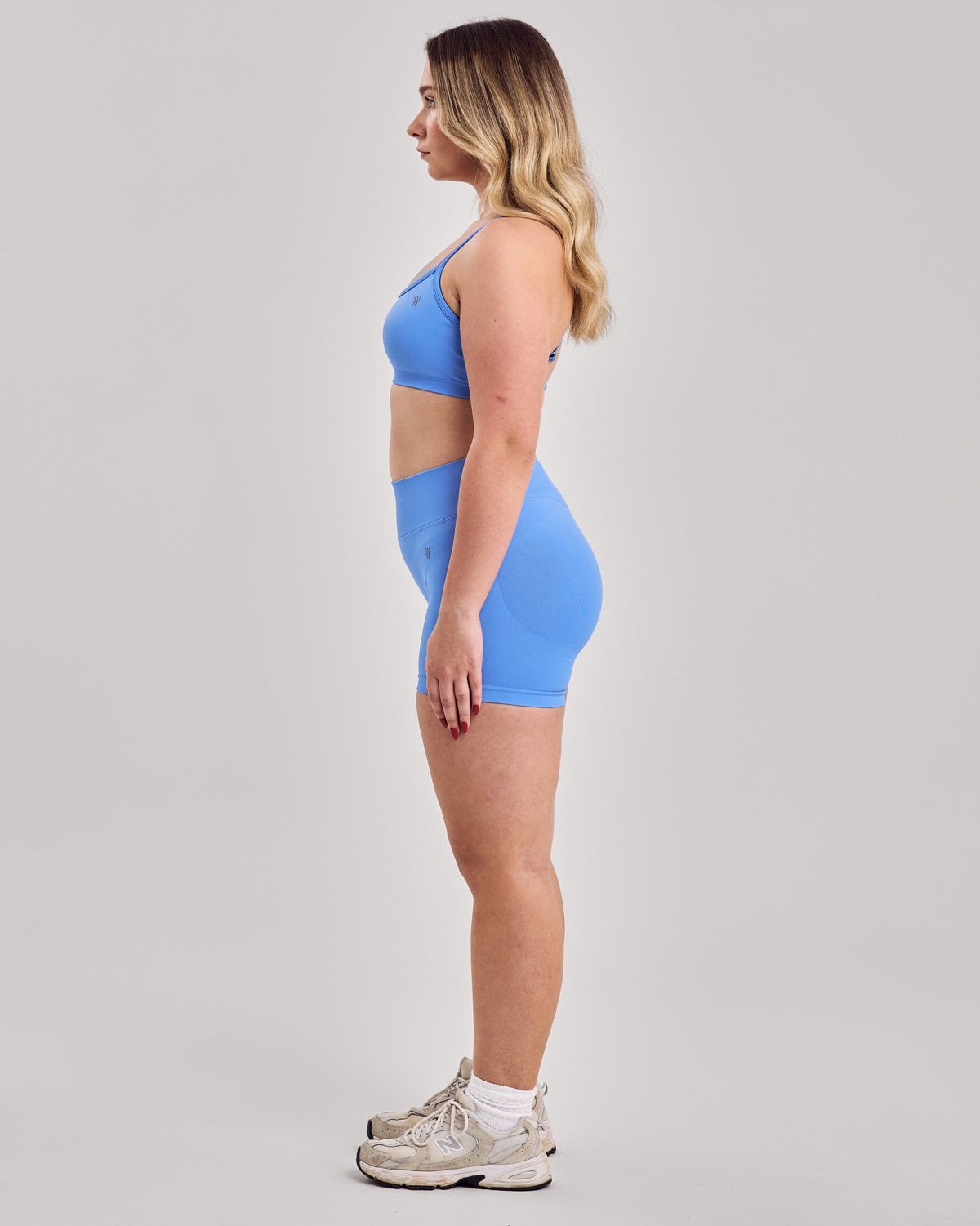 Enhance Seamless V Back Shorts — Azur Blue