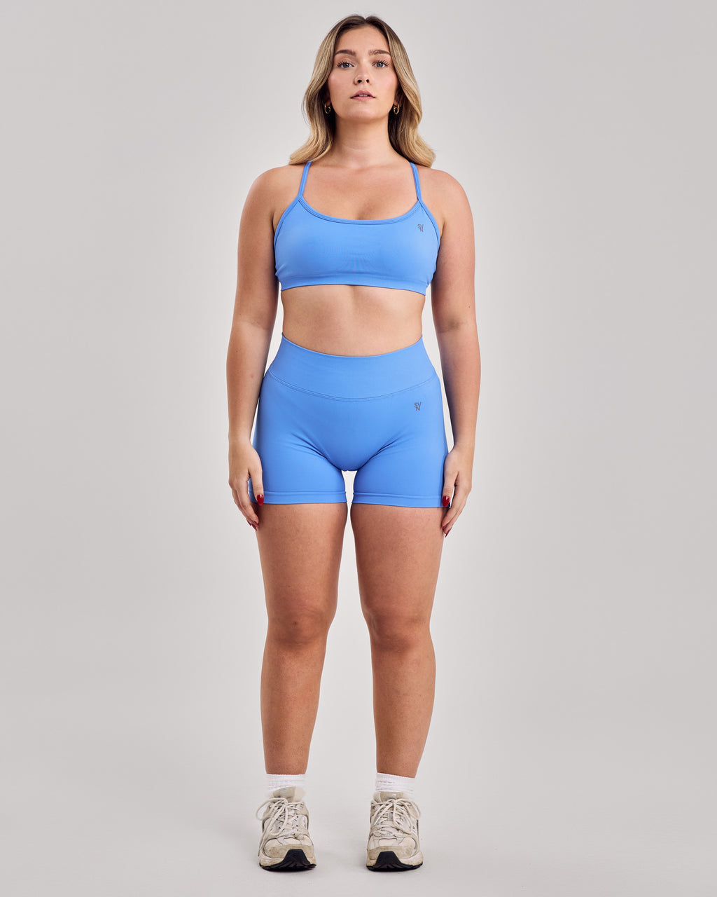Enhance Seamless V Back Shorts — Azur Blue