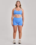 Enhance Seamless V Back Shorts — Azur Blue