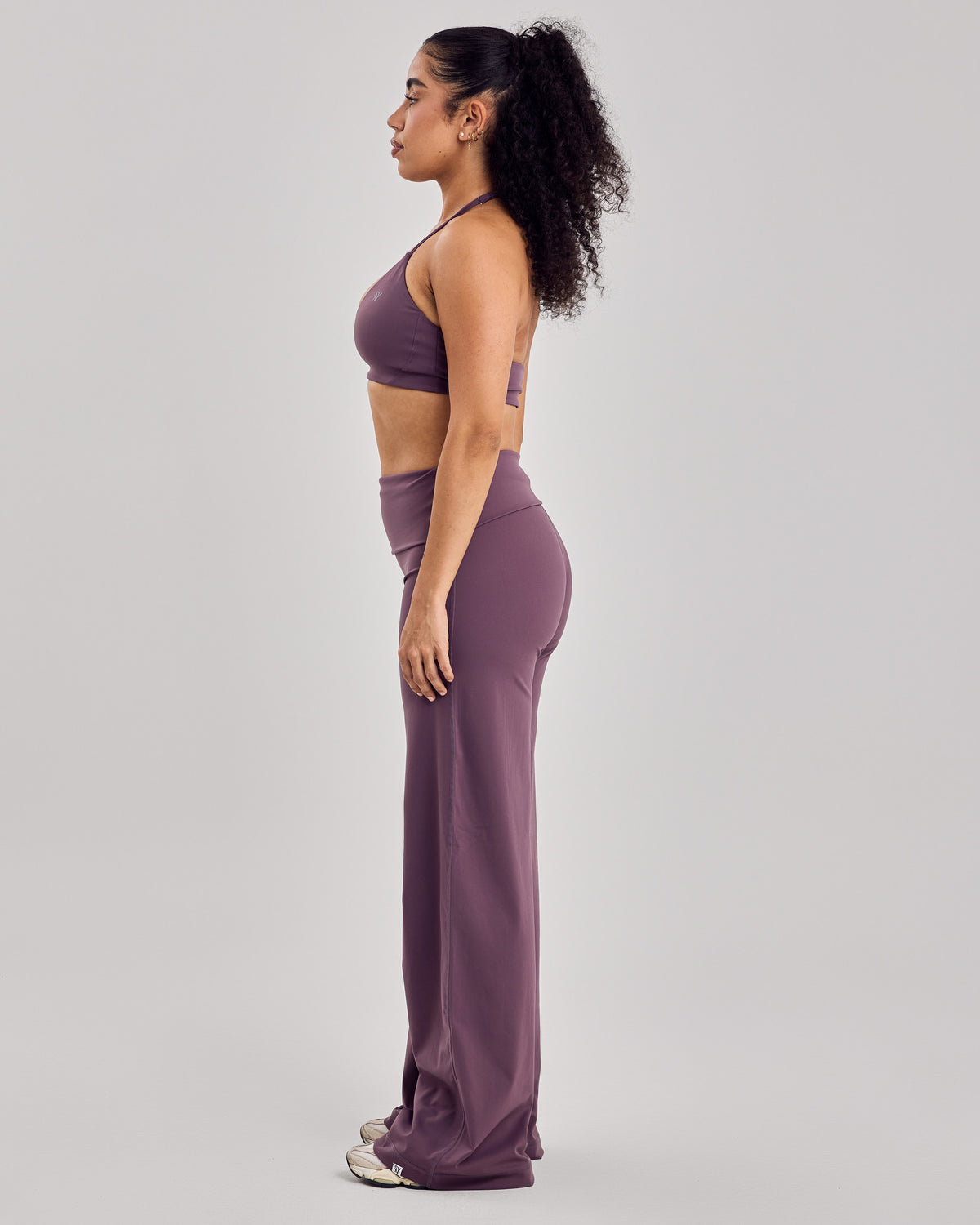 Nova Folded Pants — Violet Latte