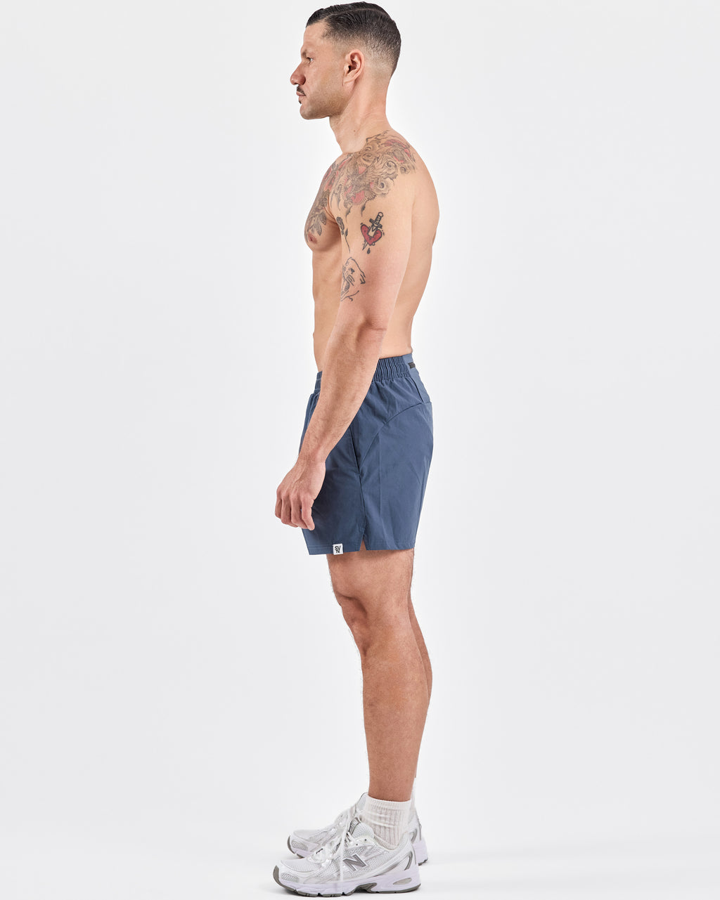 4" Running Shorts — Blue