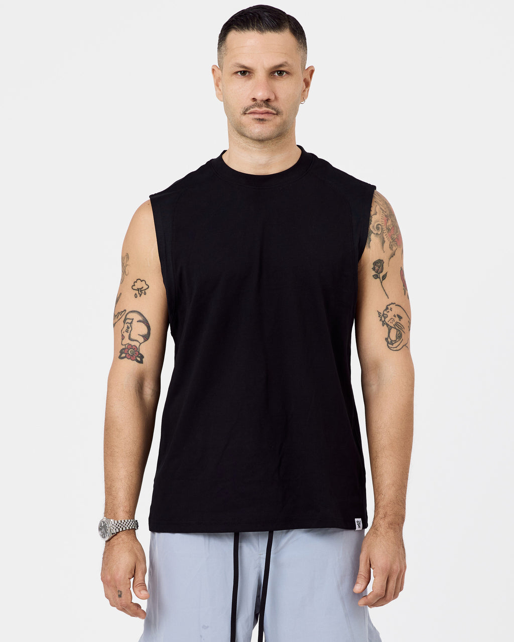 190 Straight Tank Top — Jet Black