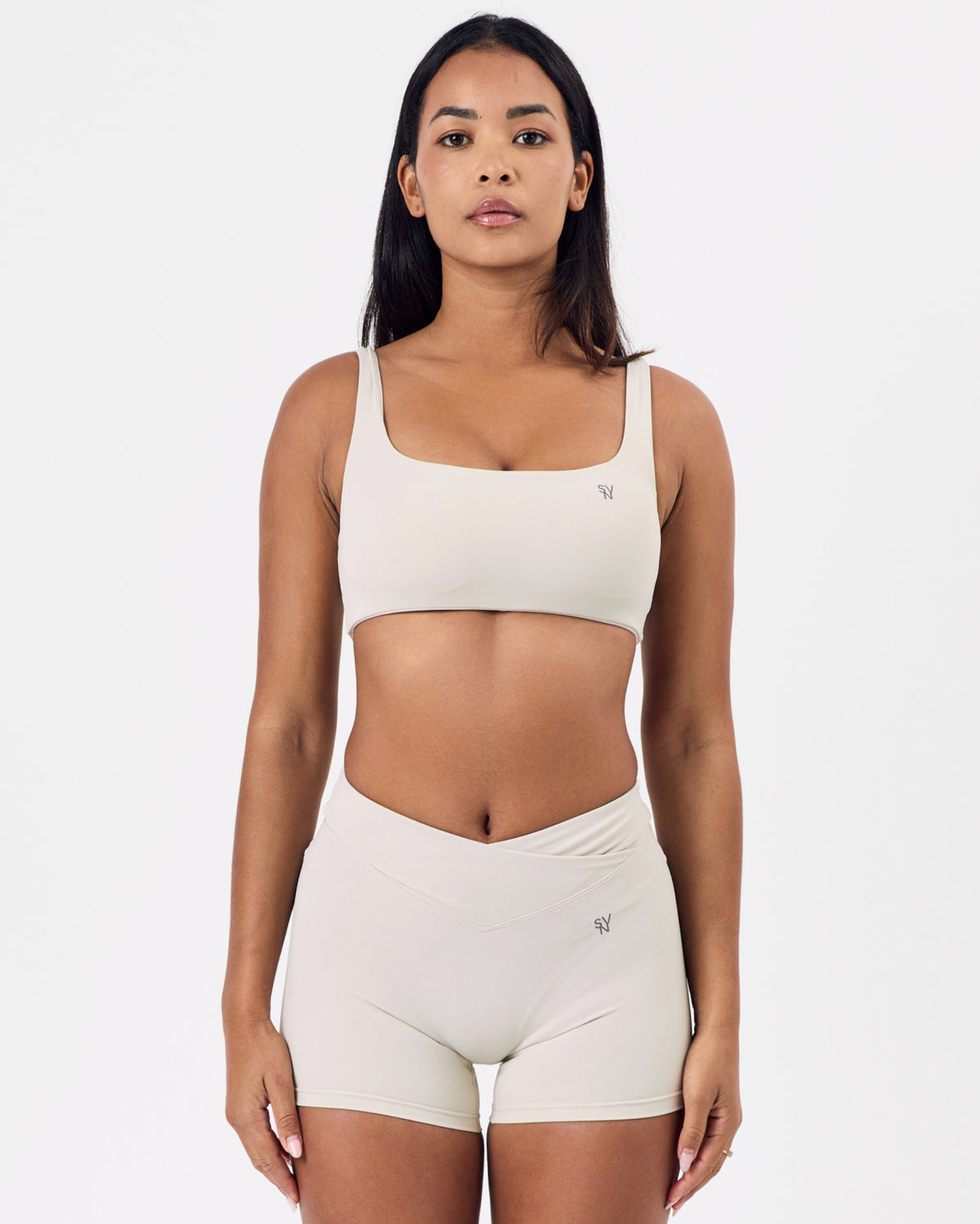 Solstice Square Neck Bra — Bone