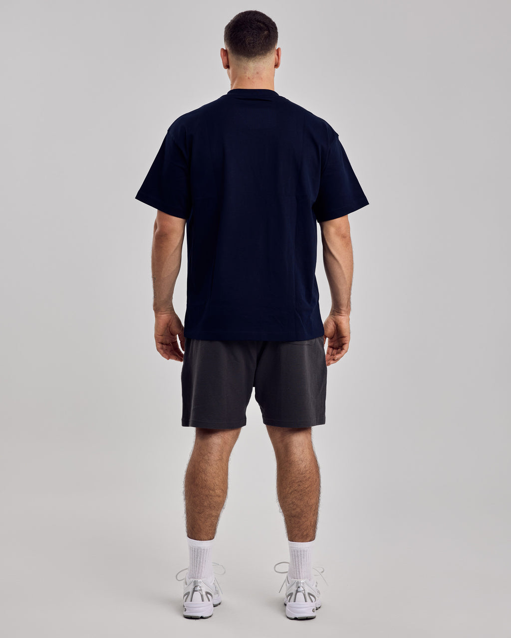 305 Oversized Cotton T-Shirt — Navy Blue