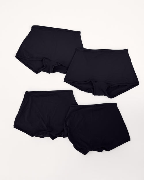 4 Pack Invisible Boxer - Unity Set — Jet Black