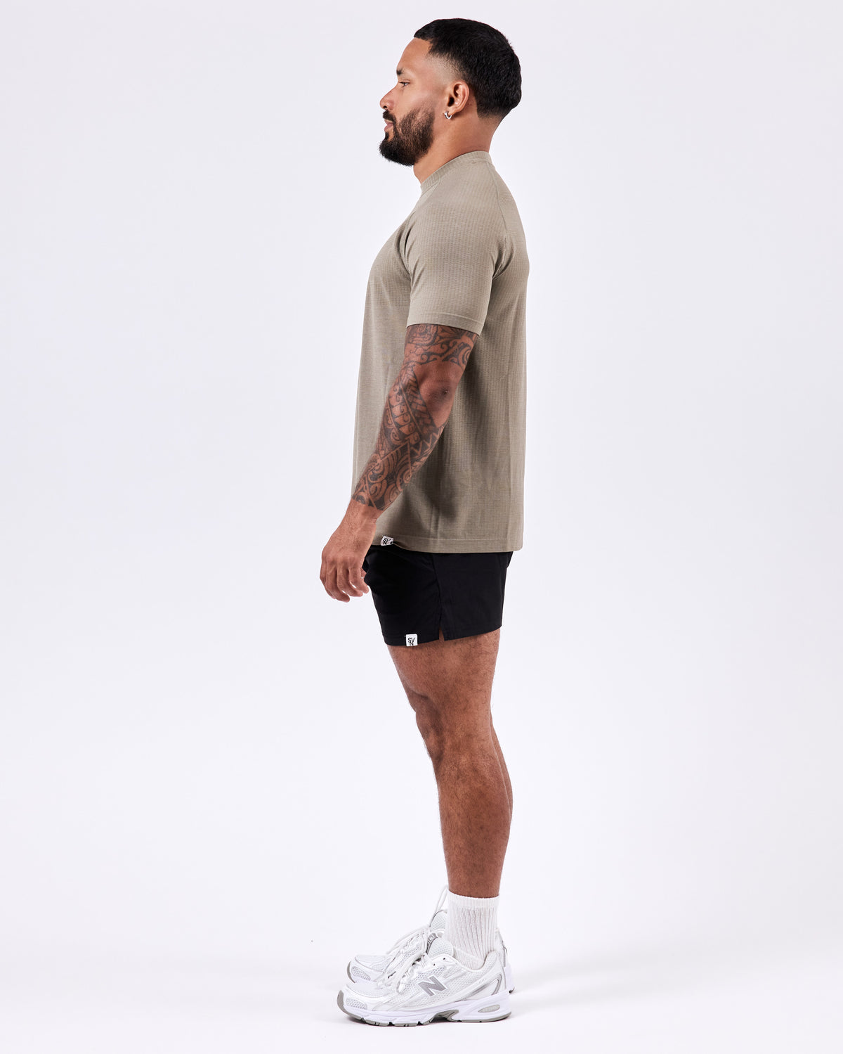 Short Sleeve Fitted Jersey — Olive