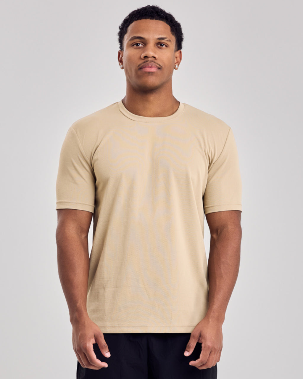 Premium Mesh T-Shirt — Latte