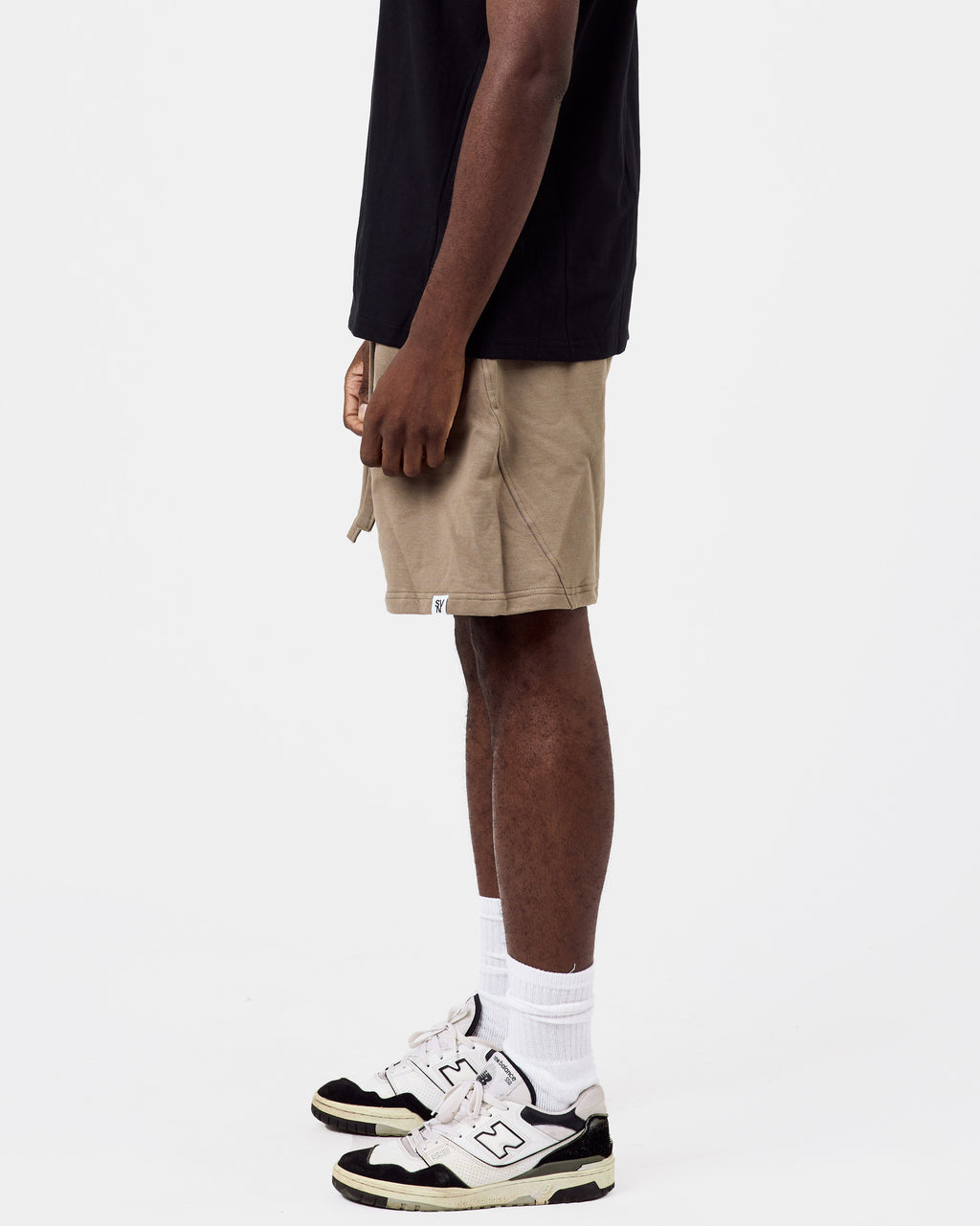 Premium Heavy Cotton Shorts — Muted Taupe