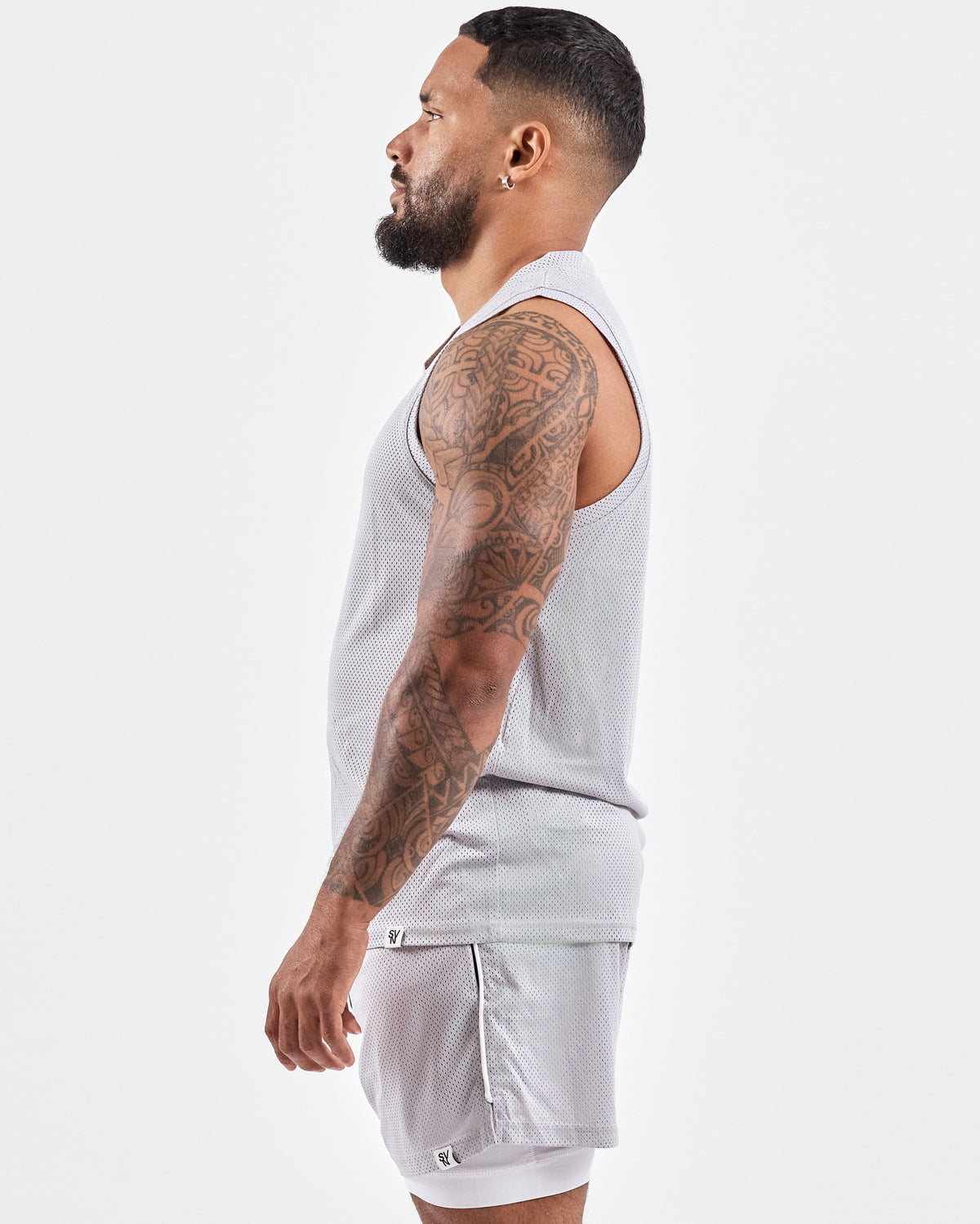 1994 Mesh Tank Top — Muted Gray