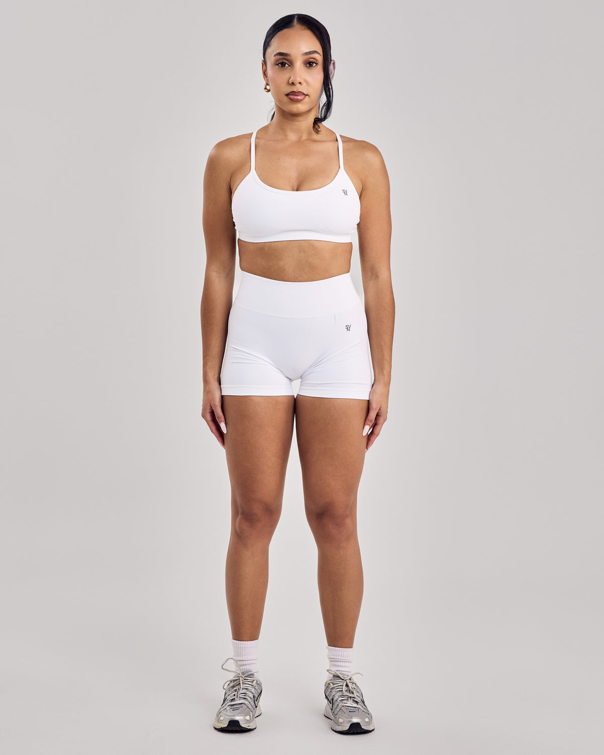 Enhance Seamless V Back Shorts — Off White