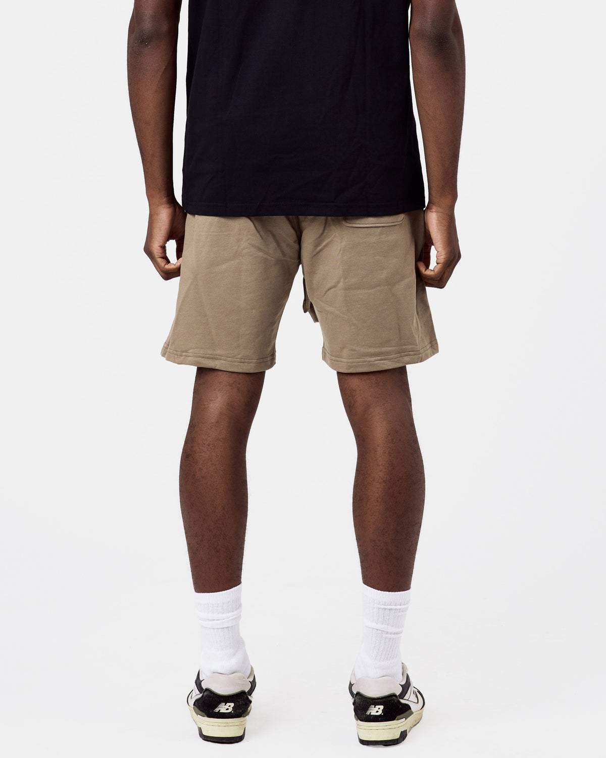Premium Heavy Cotton Shorts — Muted Taupe
