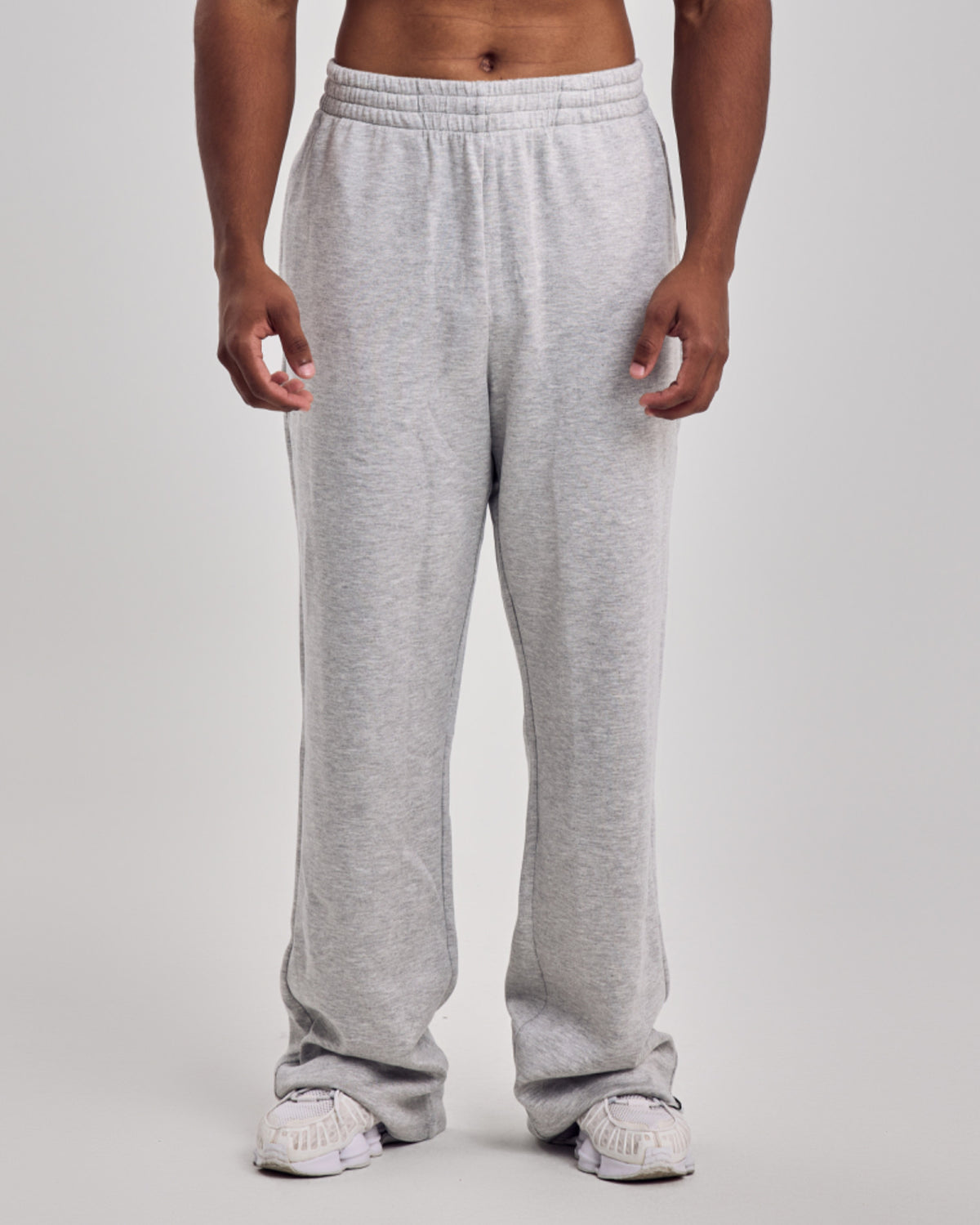 Comfort Oversized Jogger Pants — Light Gray