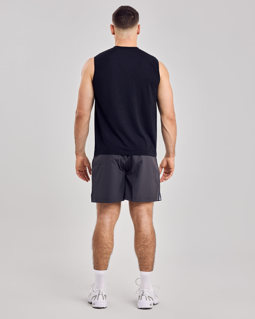 Tank Top Fitted Jersey — Jet Black