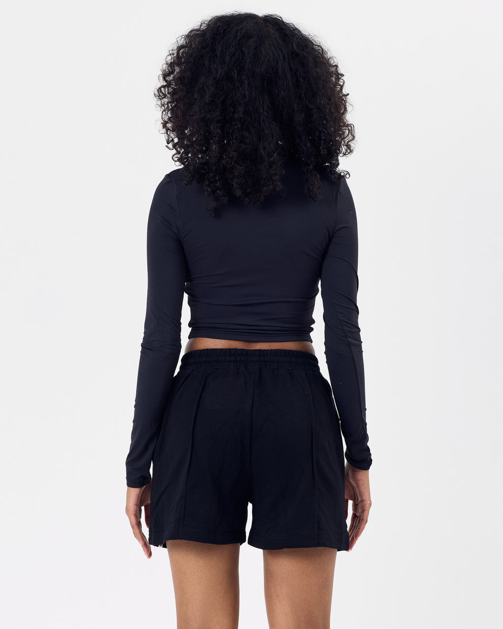 Line Long Sleeve Top — Jet Black