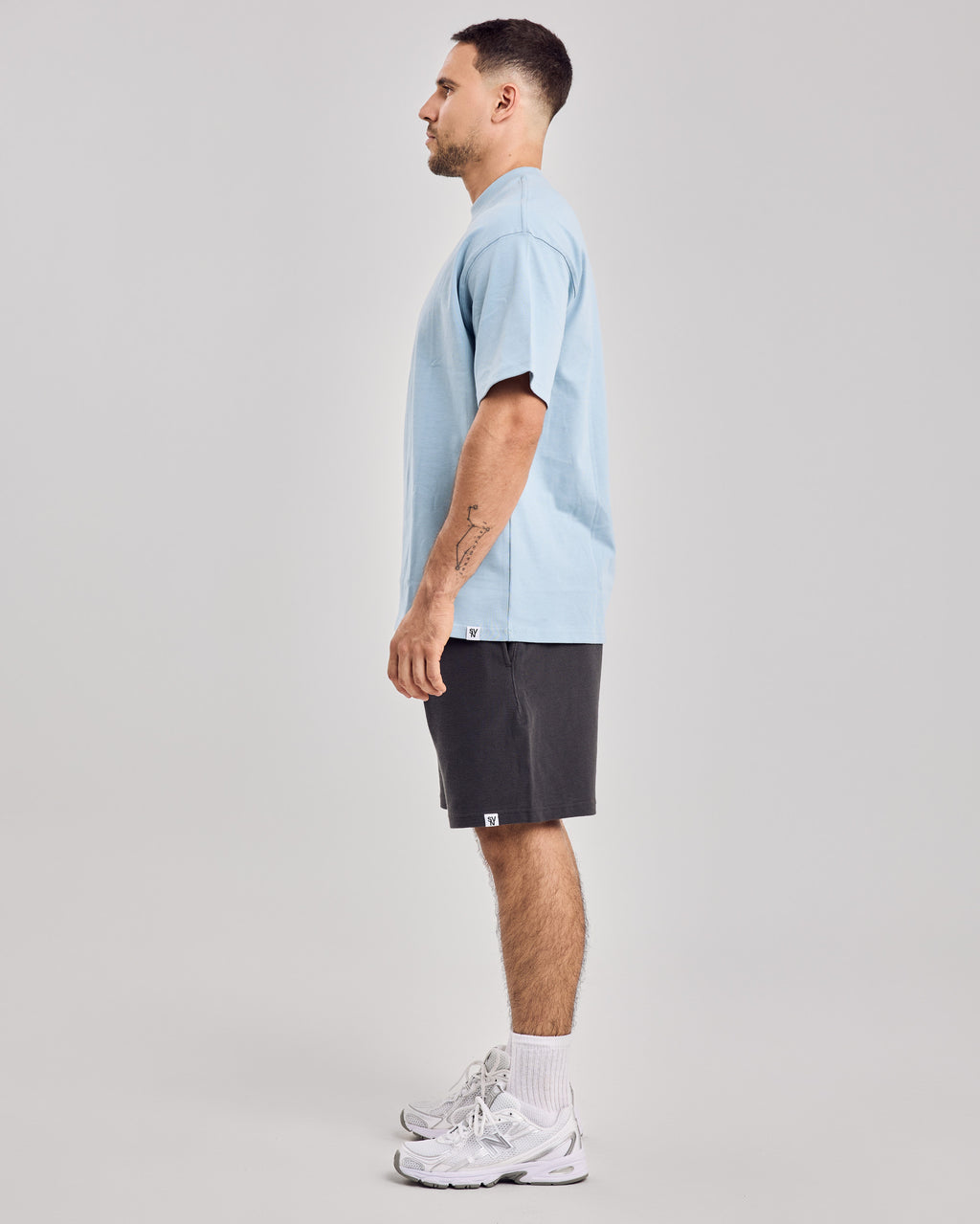 305 Oversized Cotton T-Shirt — Sky