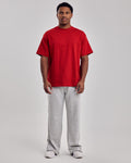 305 Oversized Cotton T-Shirt — China Red