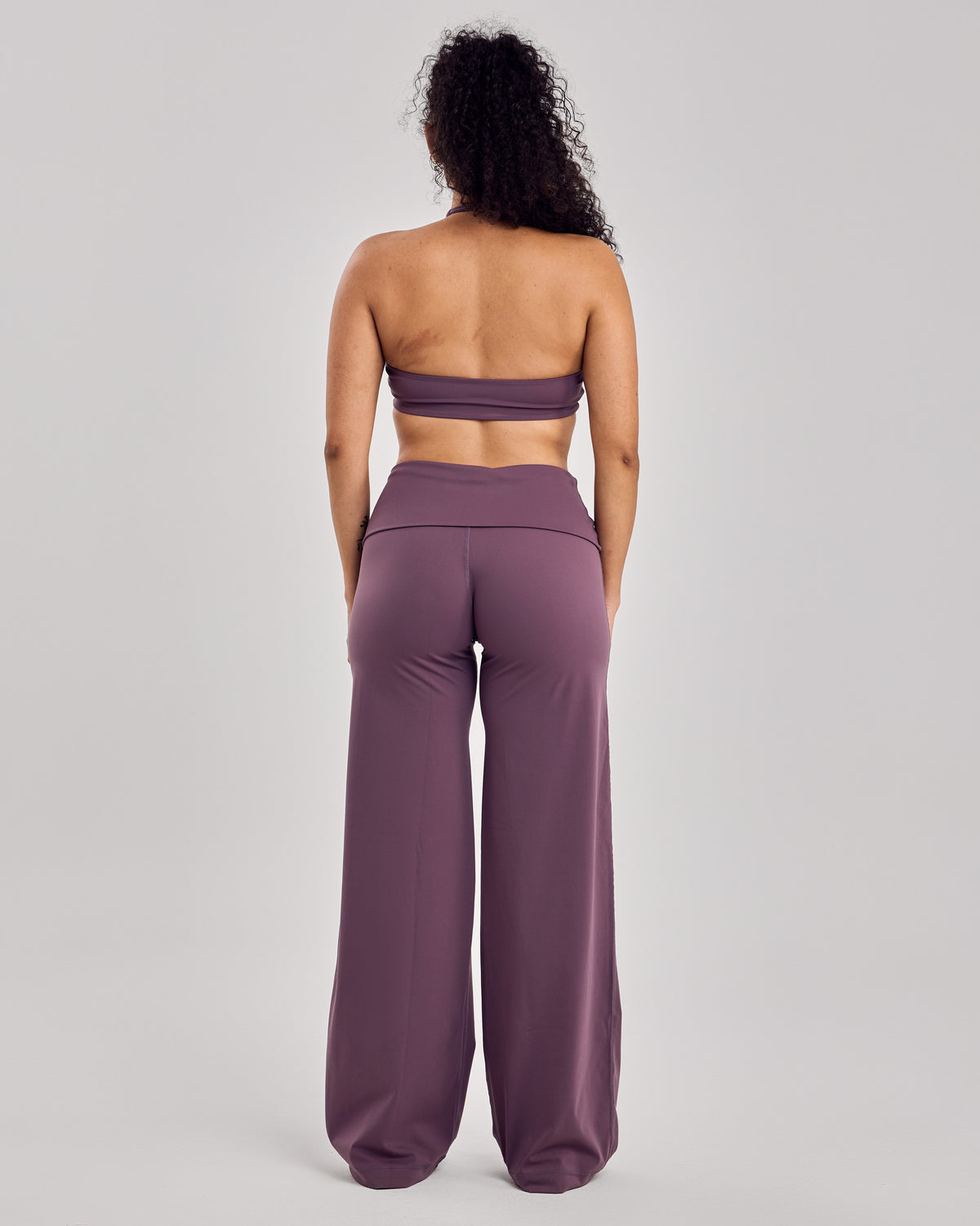 Nova Folded Pants — Violet Latte