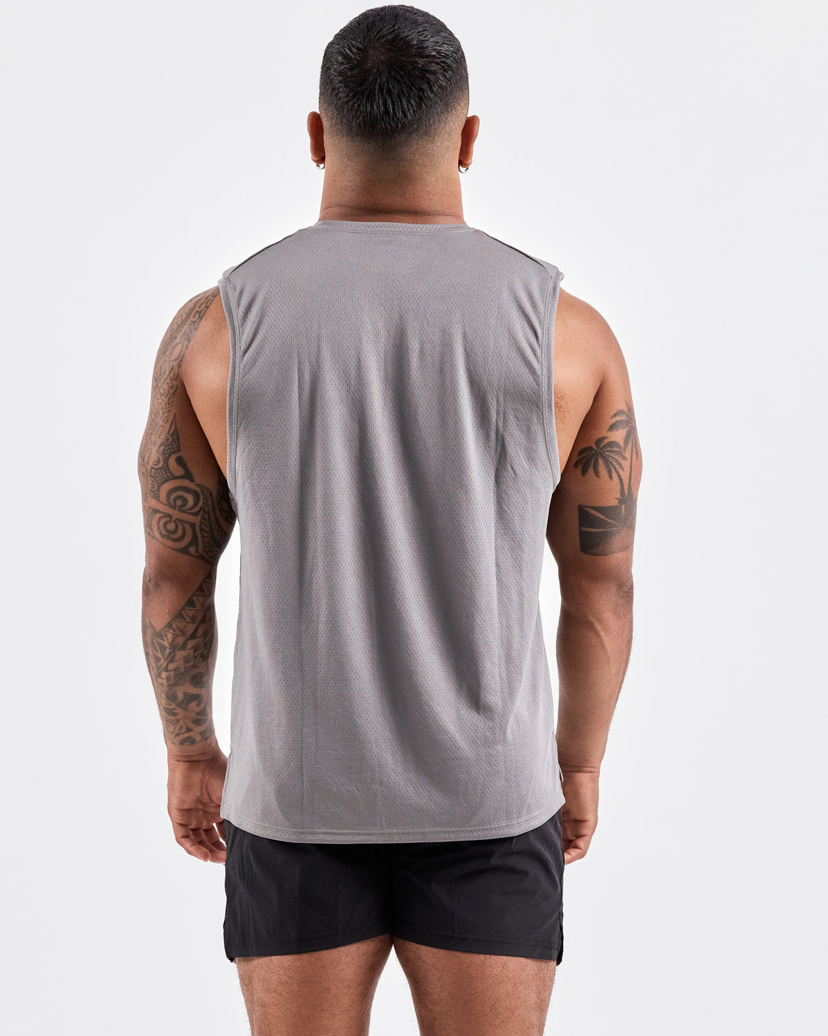 Quick Dry Mesh Tank Top — Gray