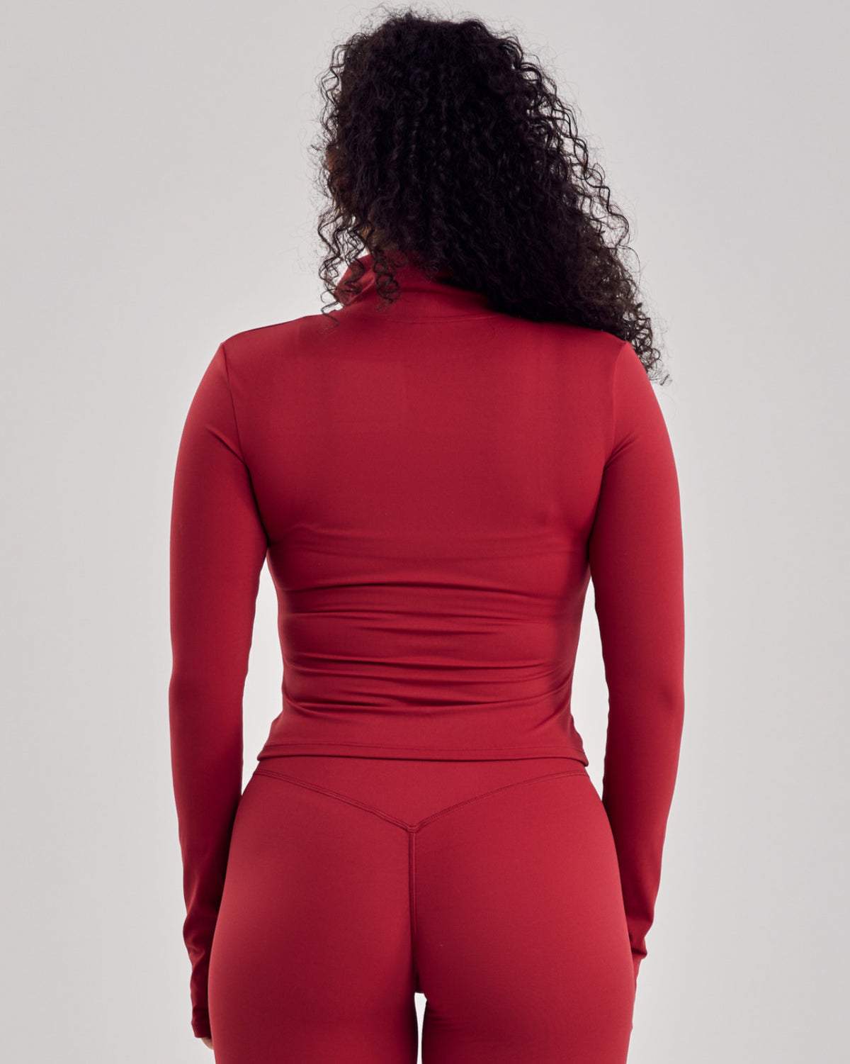 Varsity Fitted Jacket — Cherry Red