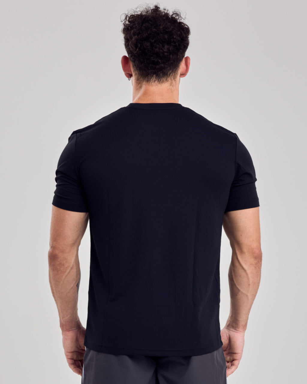 Premium Mesh T-Shirt — Jet Black