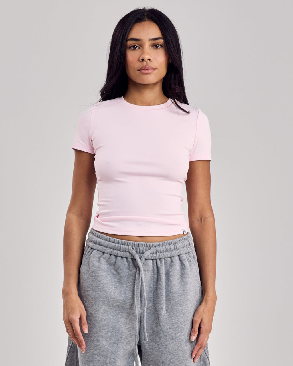 Regular Fitted Cotton T-Shirt — Ballerina Pink