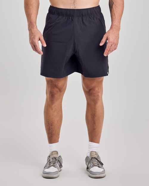 5" Stripe Shorts — Gray