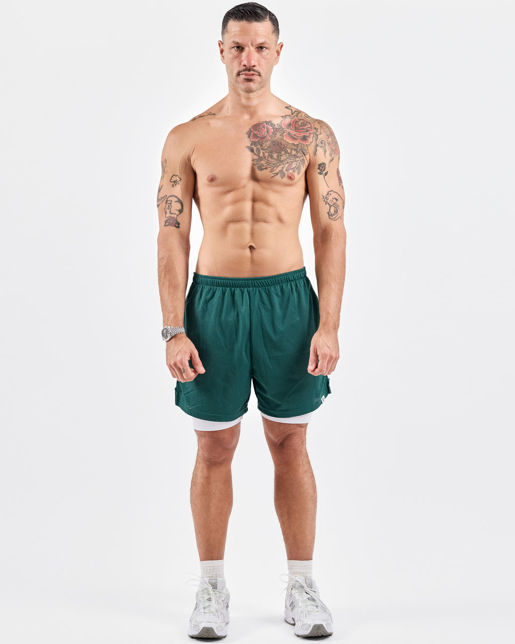 1994 Mesh Shorts — Emerald Green